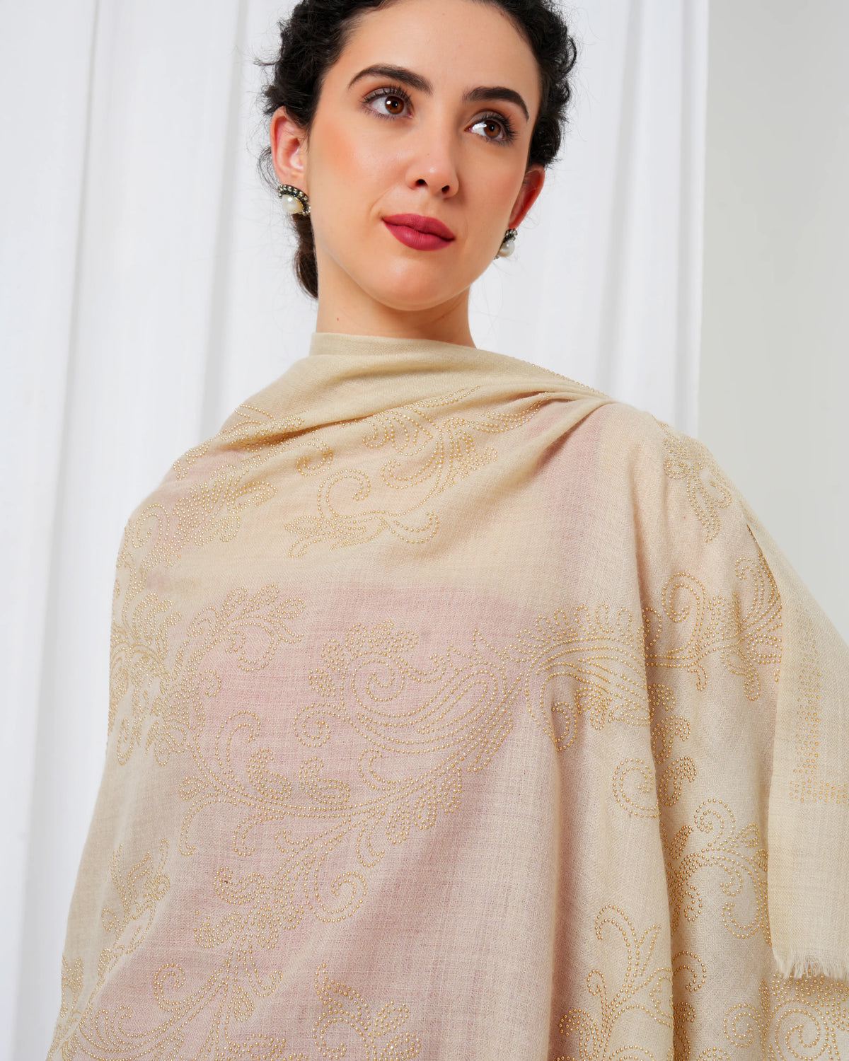 Swarovski Woolen Stole