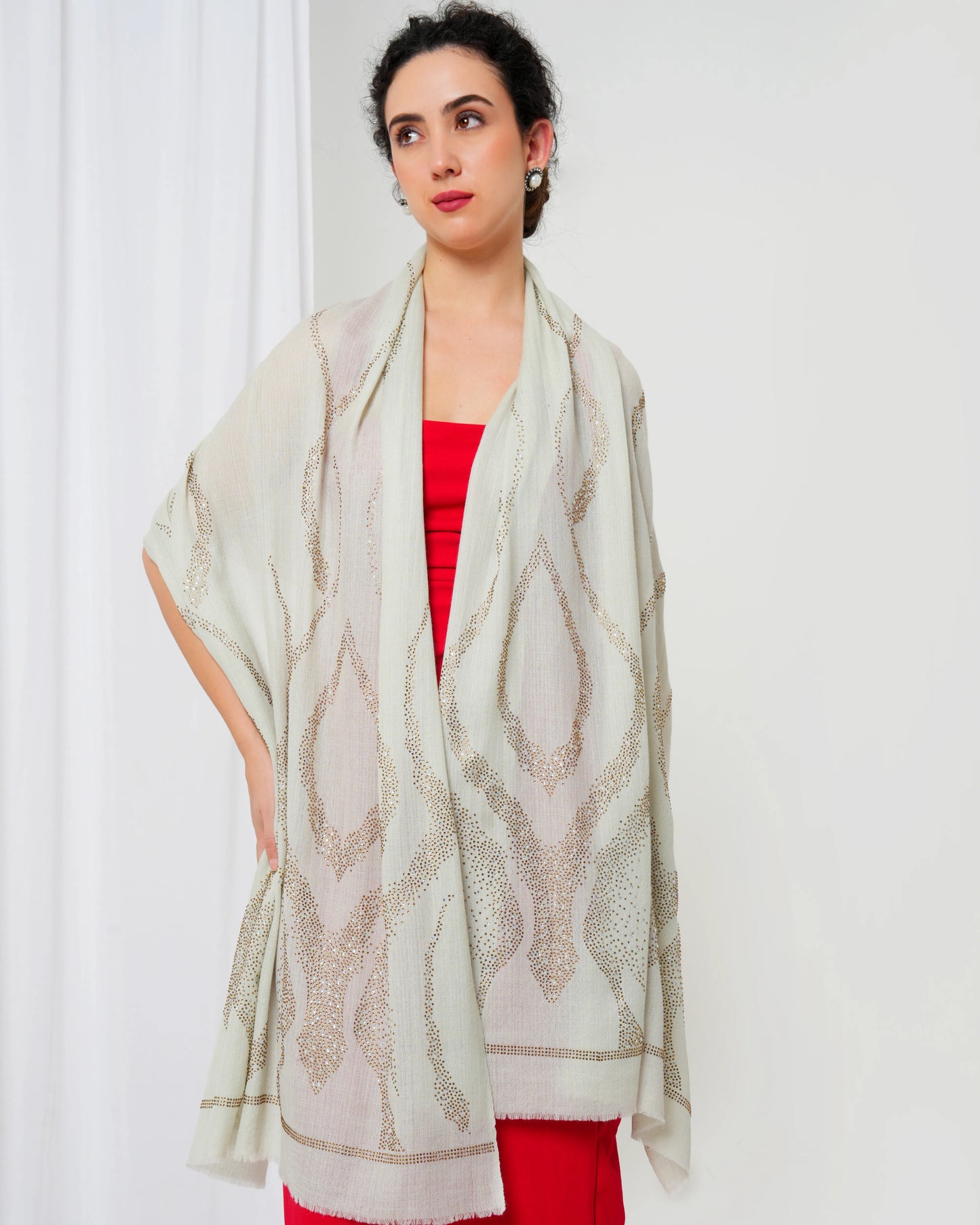 Swarovski Woolen Stole
