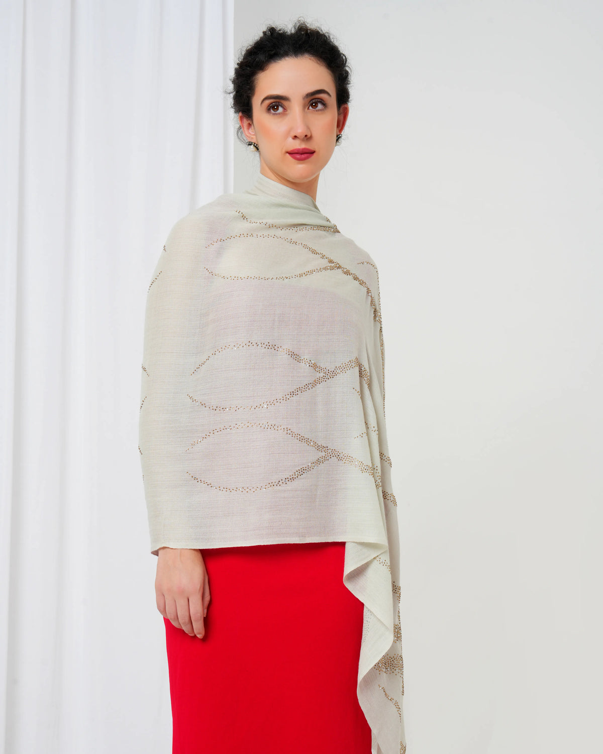 Swarovski Woolen Stole