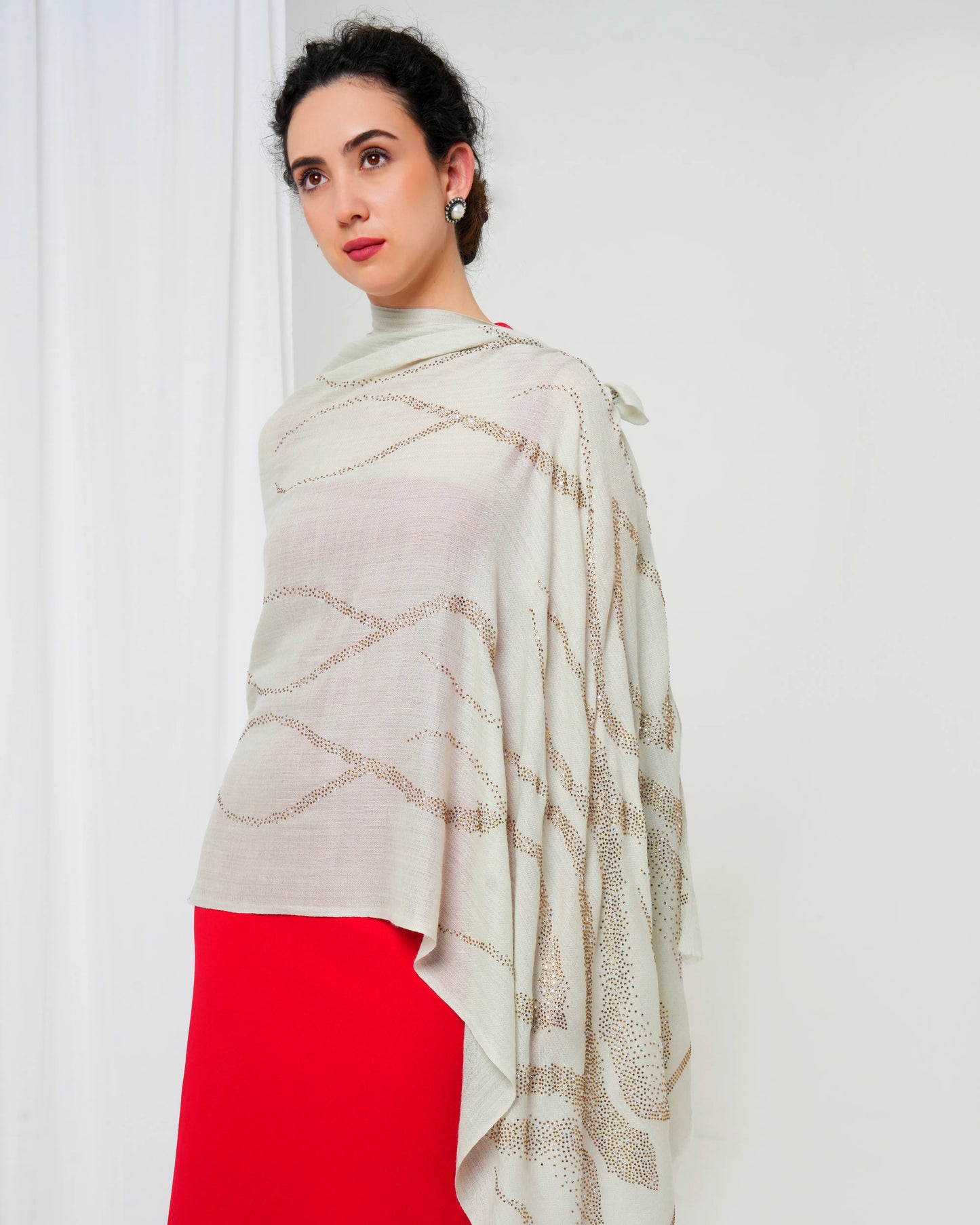 Swarovski Woolen Stole