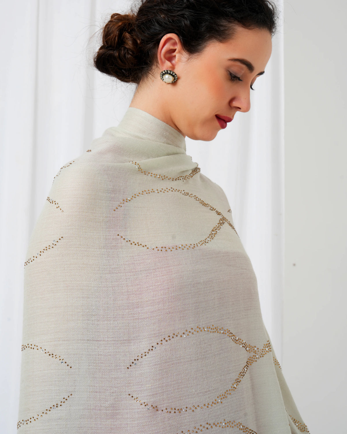 Swarovski Woolen Stole