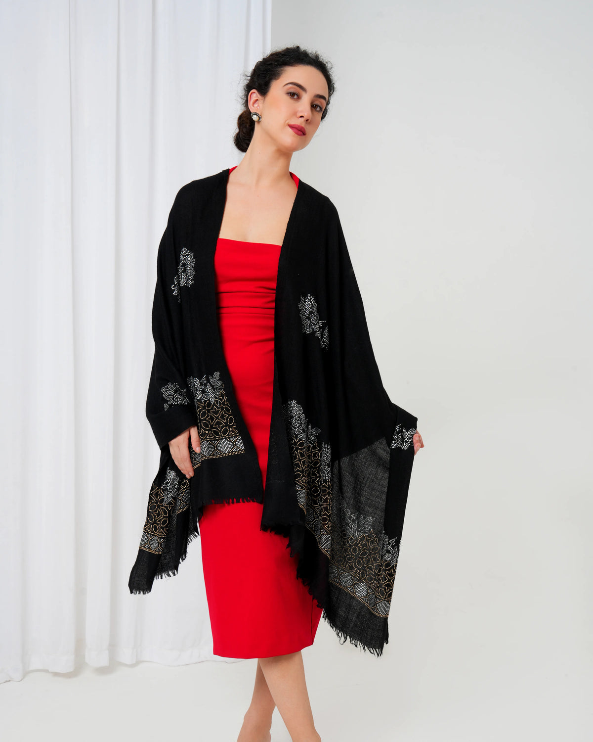 Swarovski Woolen Stole