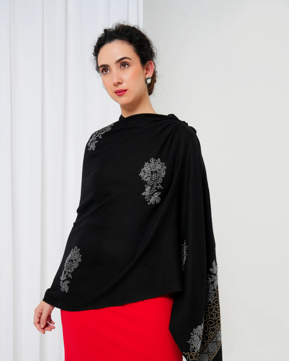 Swarovski Woolen Stole