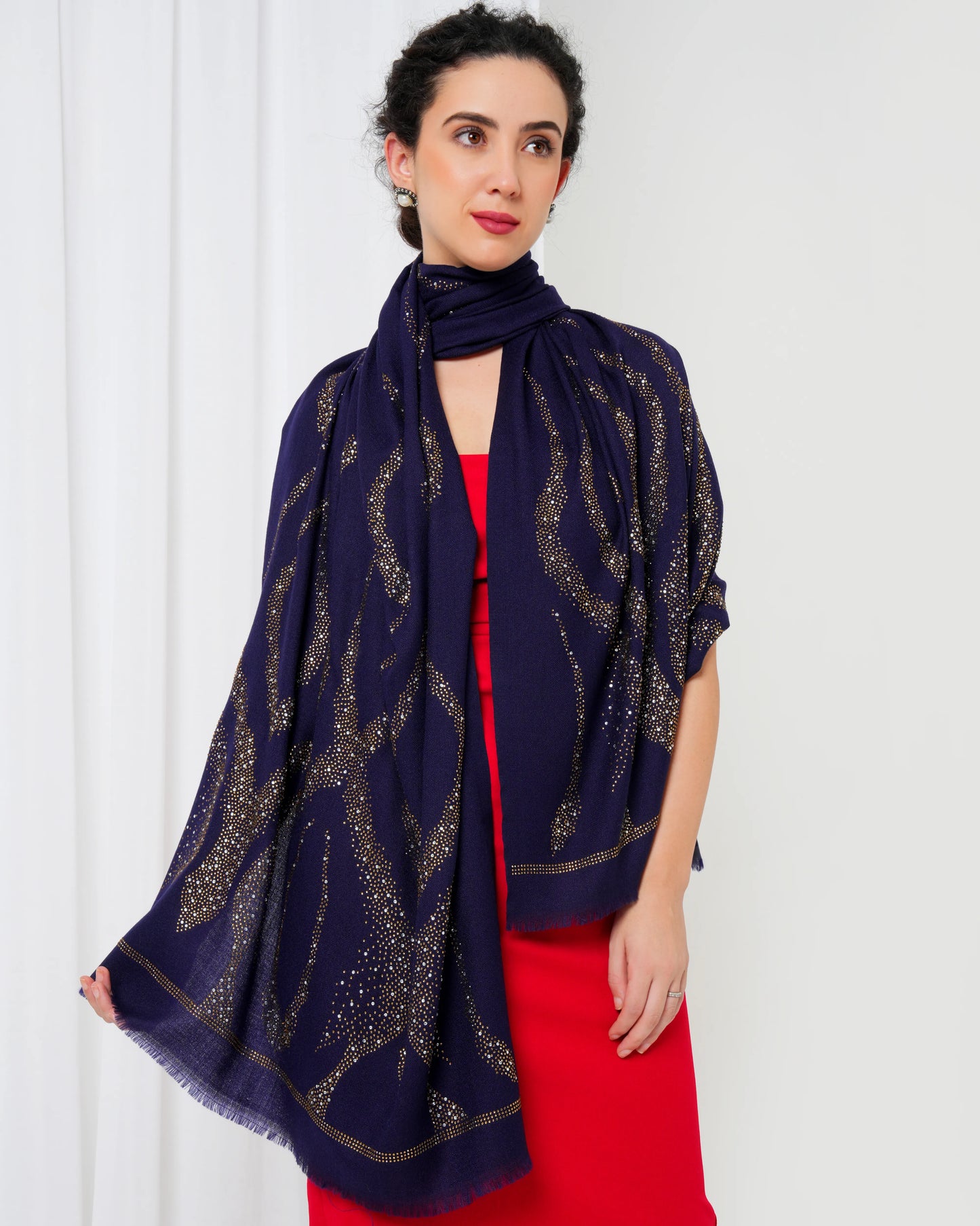 Swarovski Woolen Stole