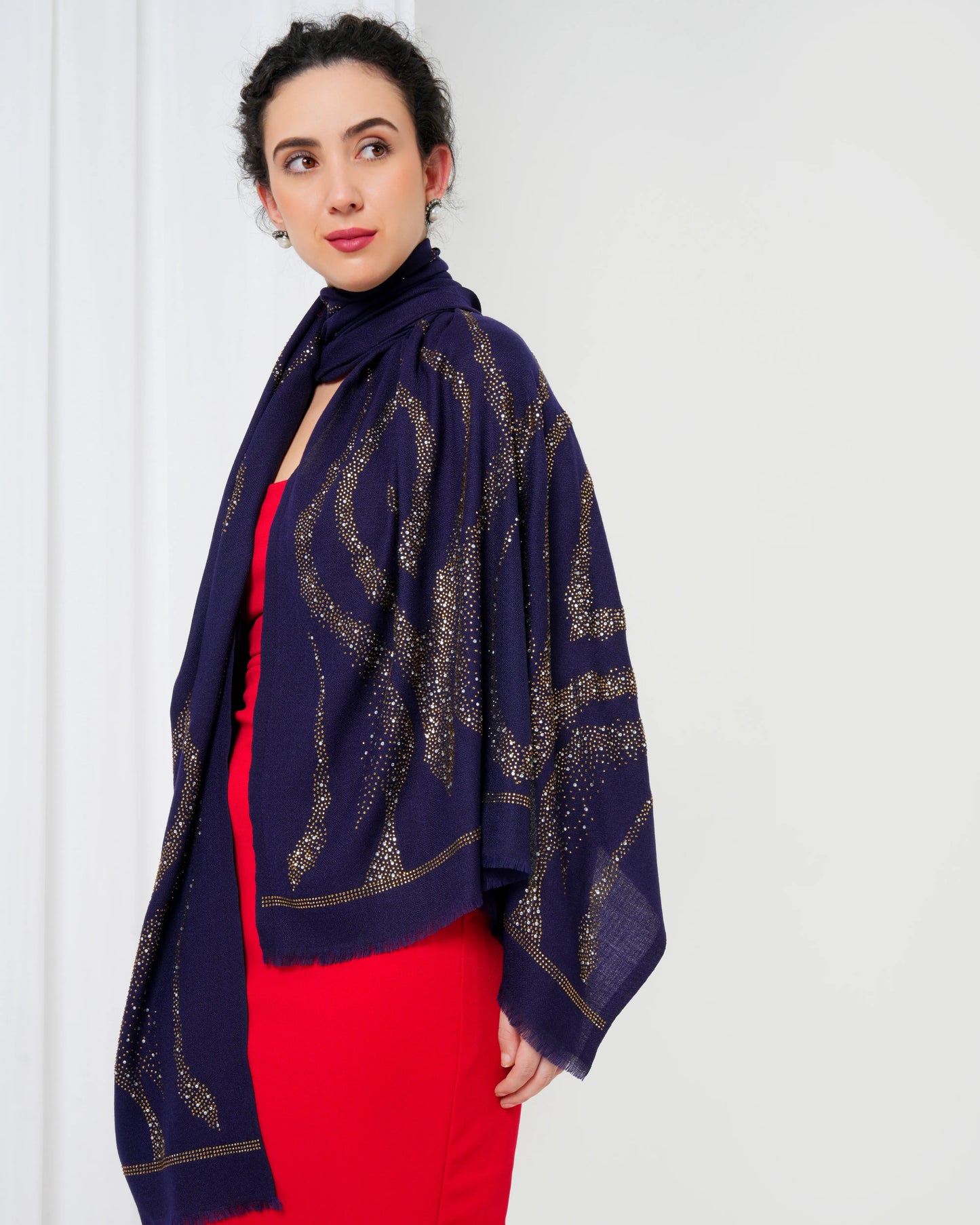 Swarovski Woolen Stole