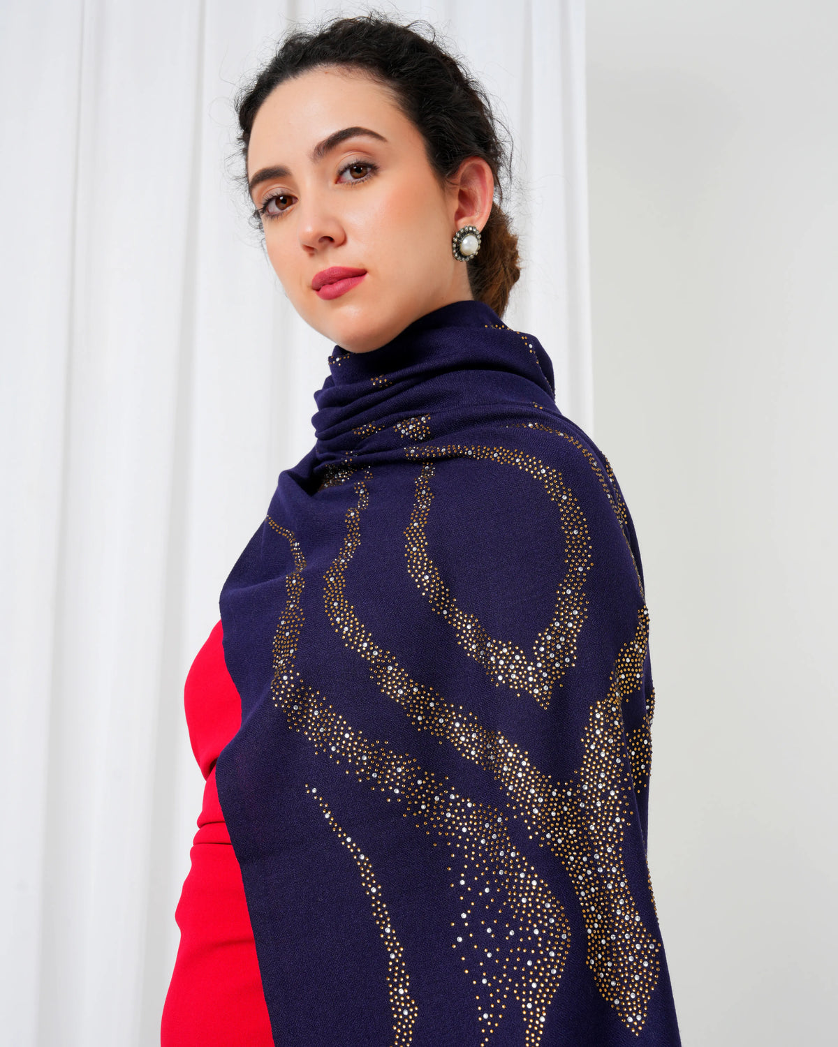 Swarovski Woolen Stole