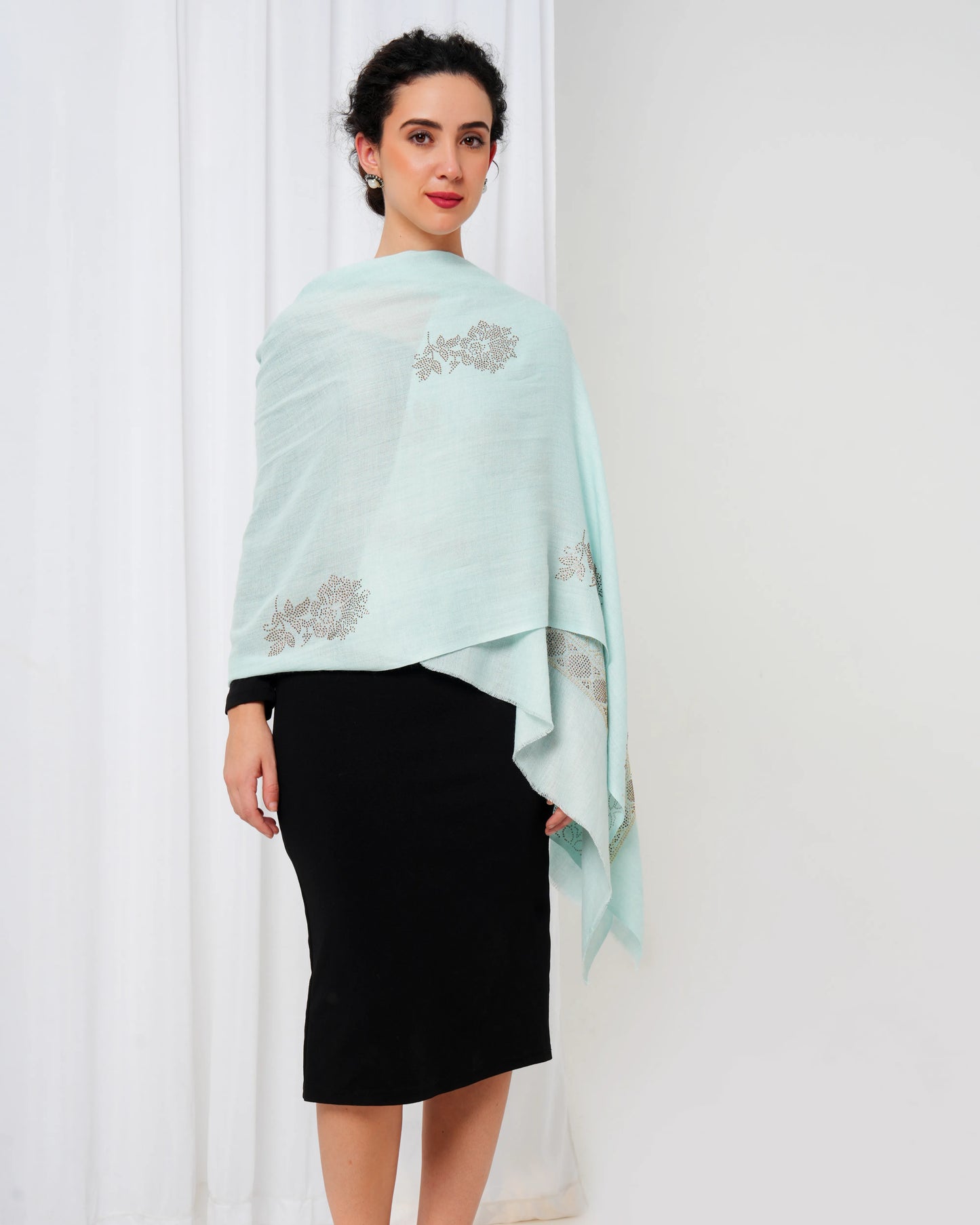 Swarovski Woolen Stole