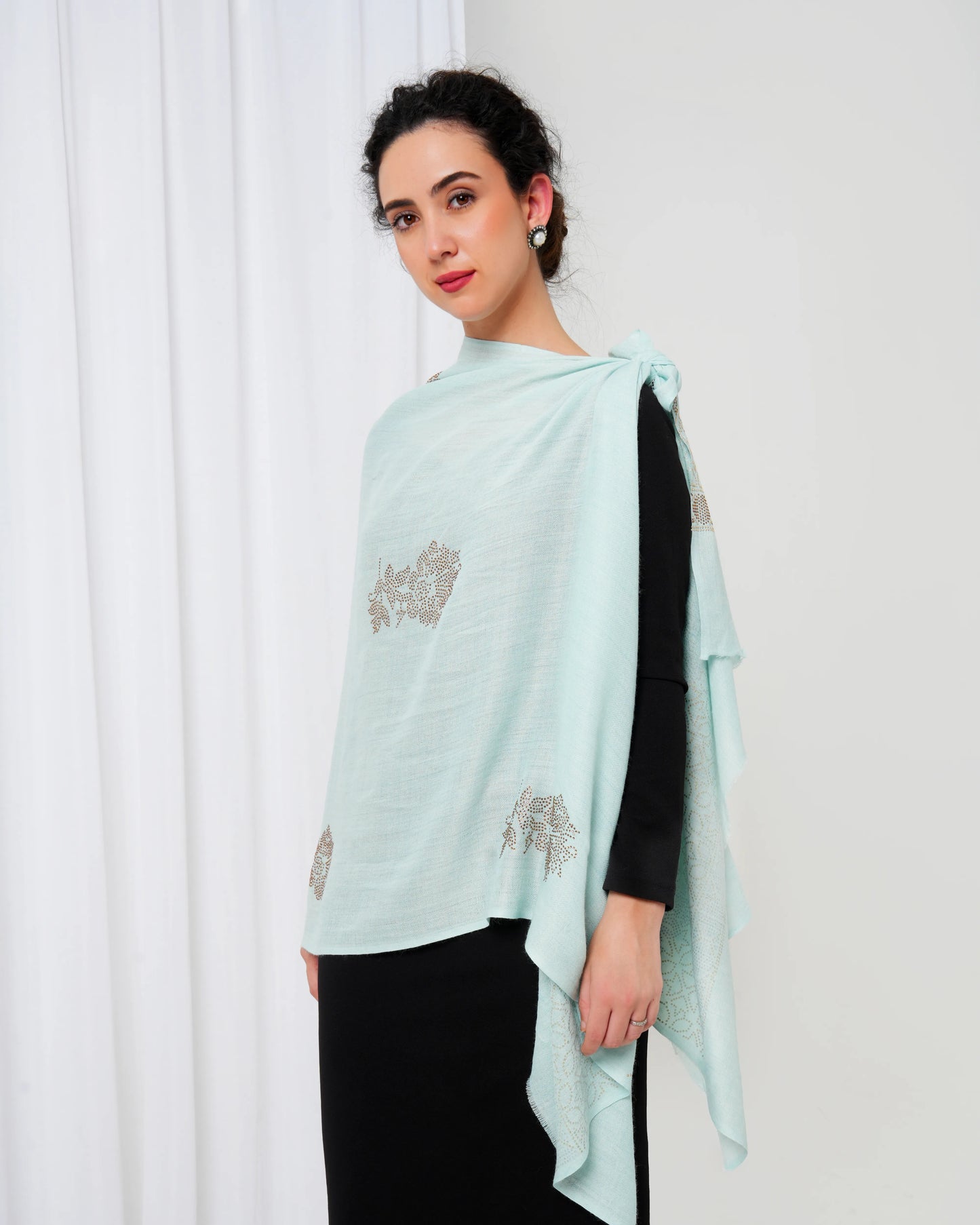 Swarovski Woolen Stole