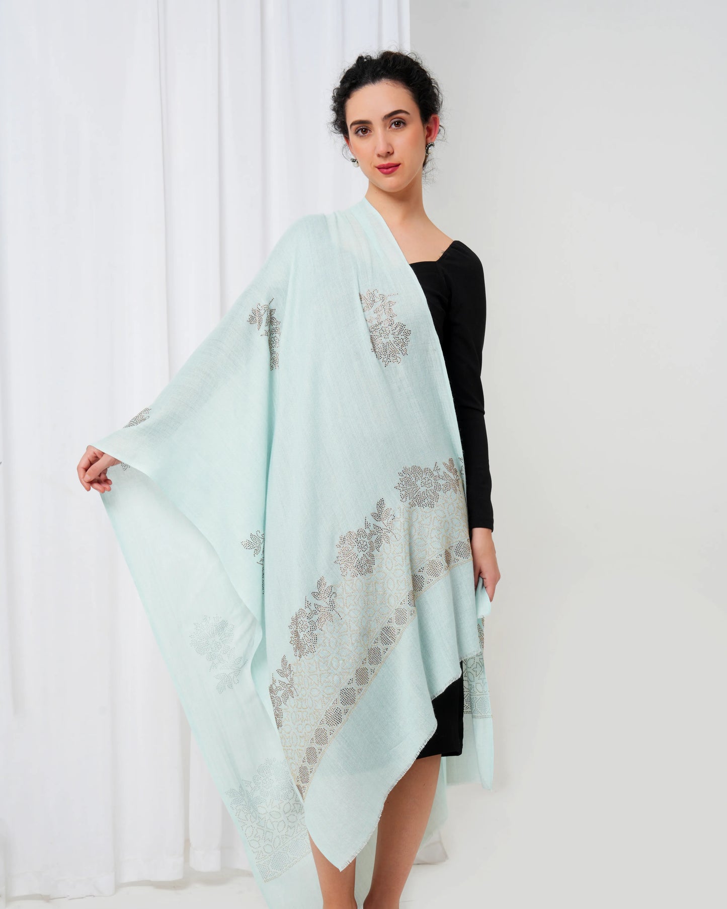 Swarovski Woolen Stole