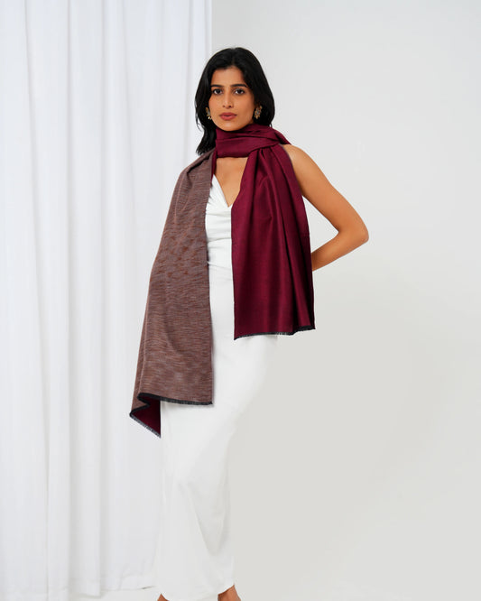 Reversible Ikat Pashmina Stole