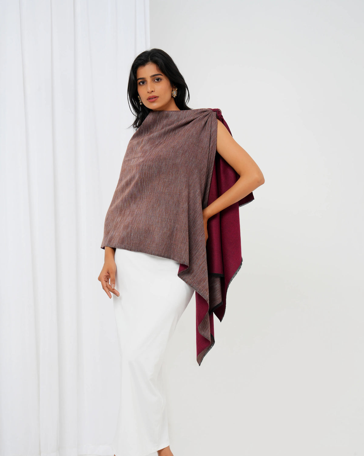 Reversible Ikat Pashmina Stole