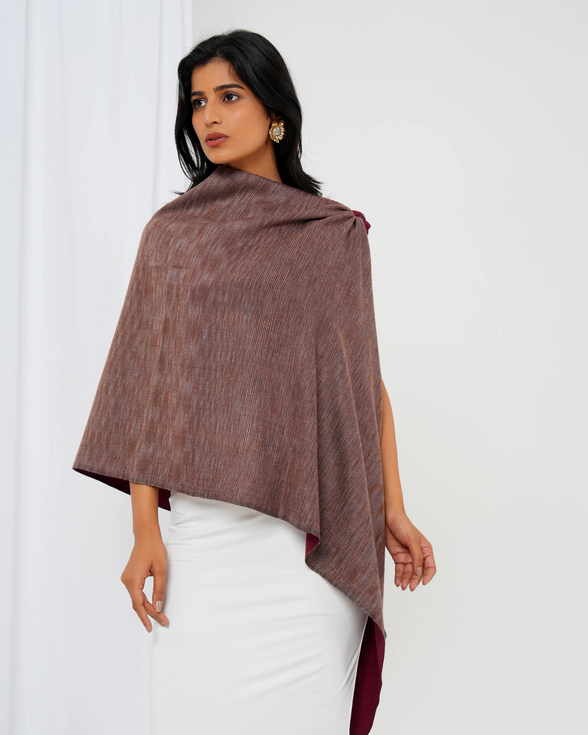 Reversible Ikat Pashmina Stole