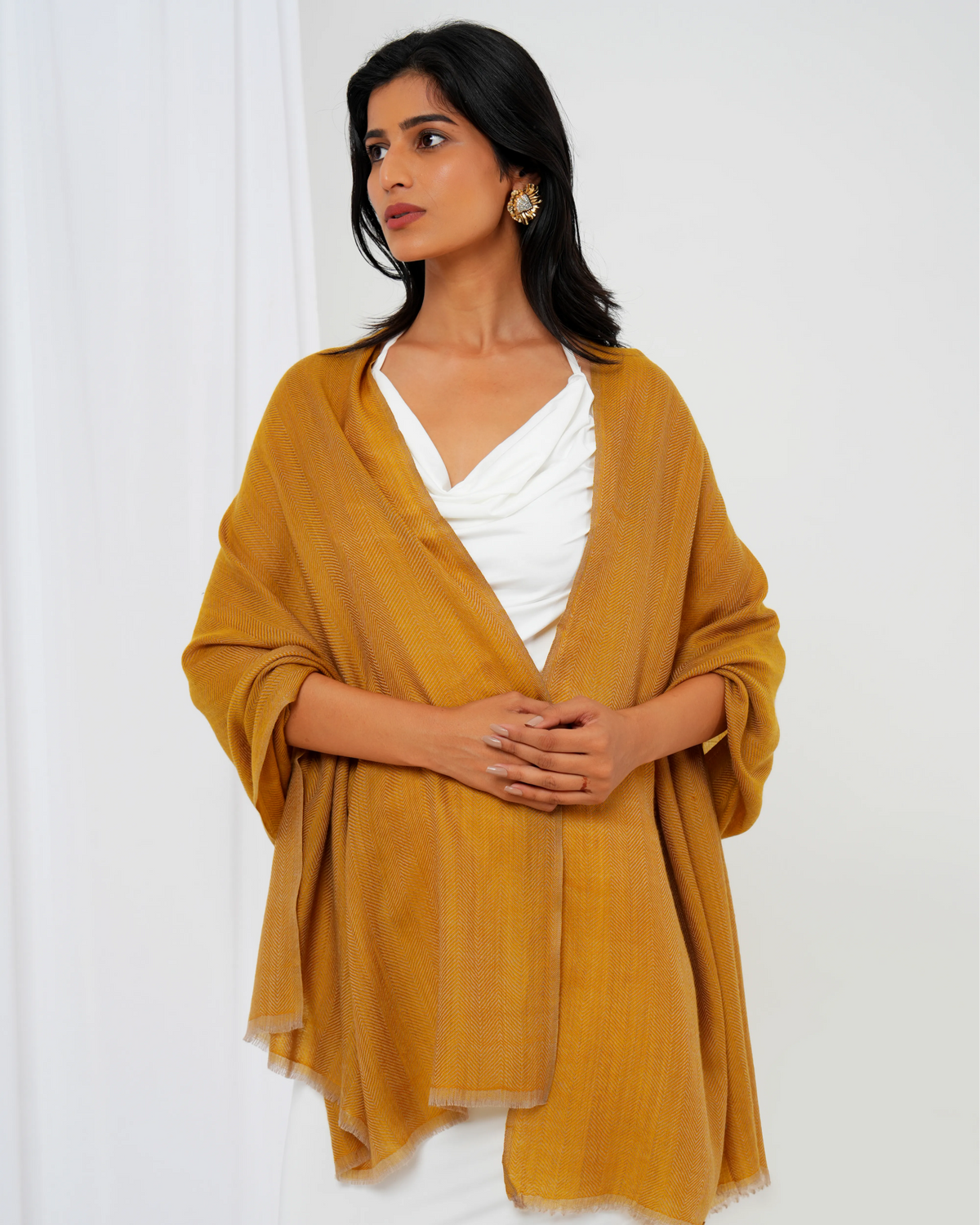 Herringbone Pashmina Stole