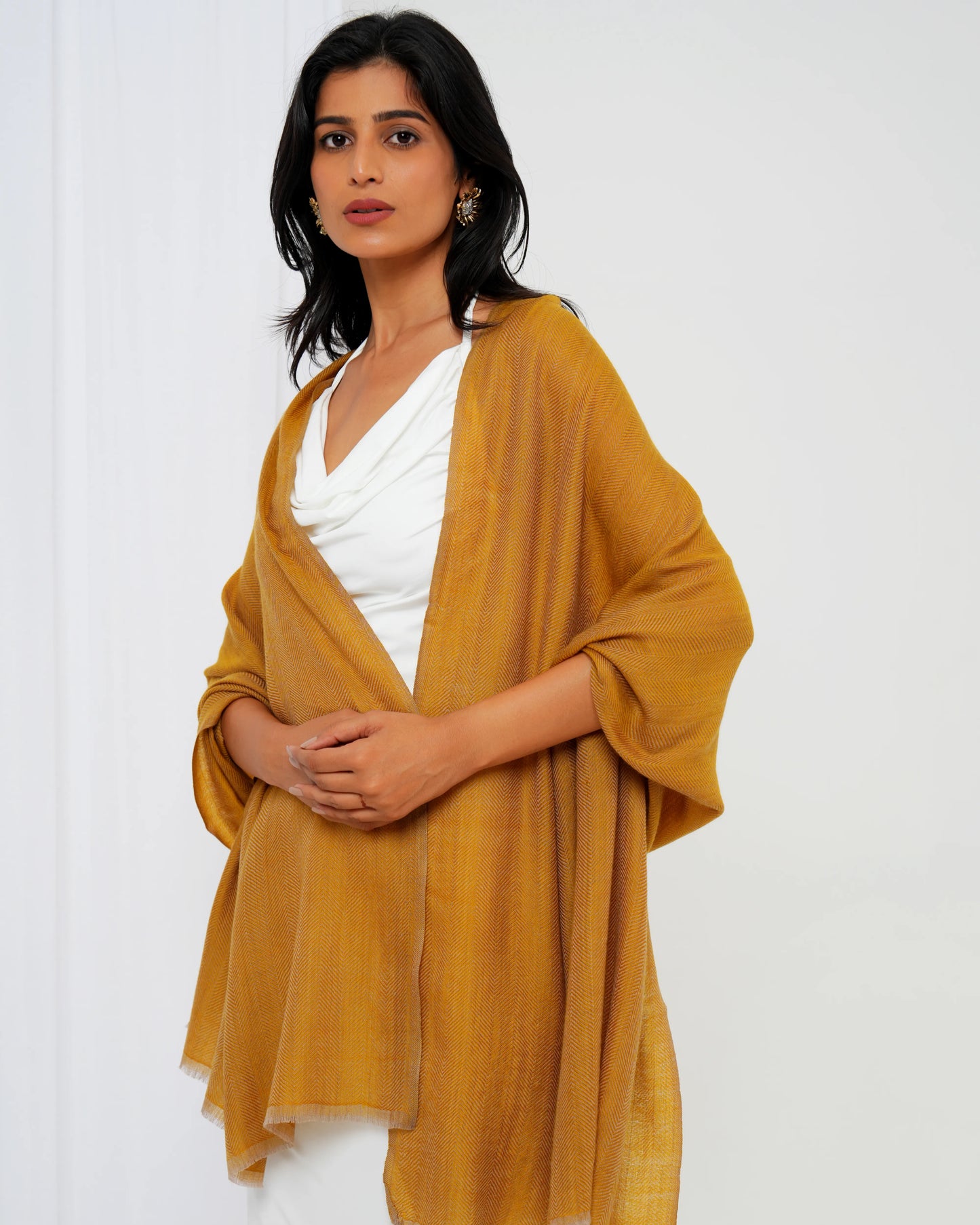 Herringbone Pashmina Stole