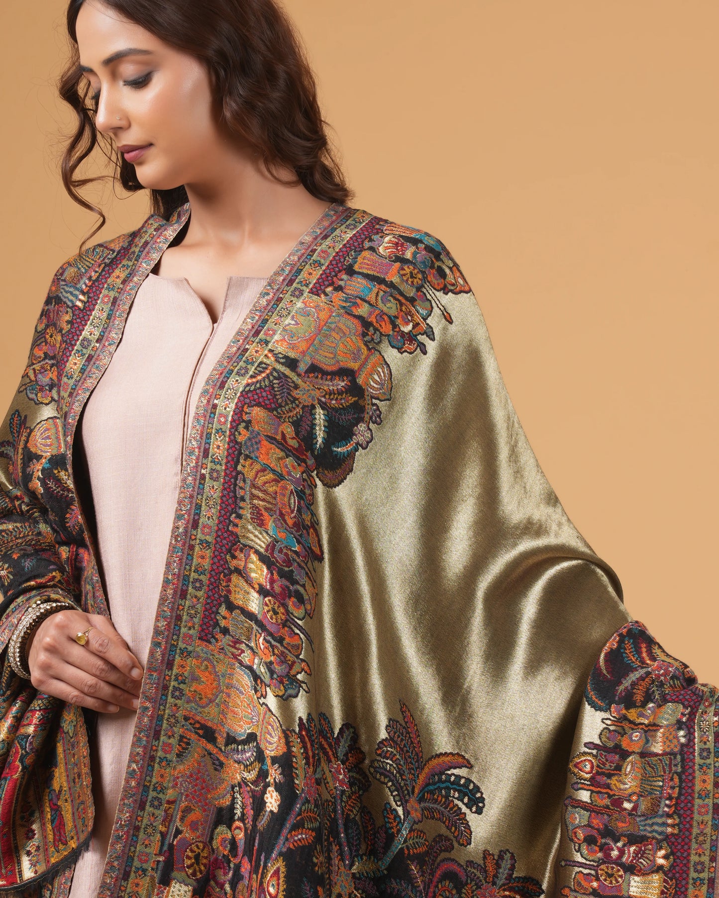 Zari Woolen Shawl