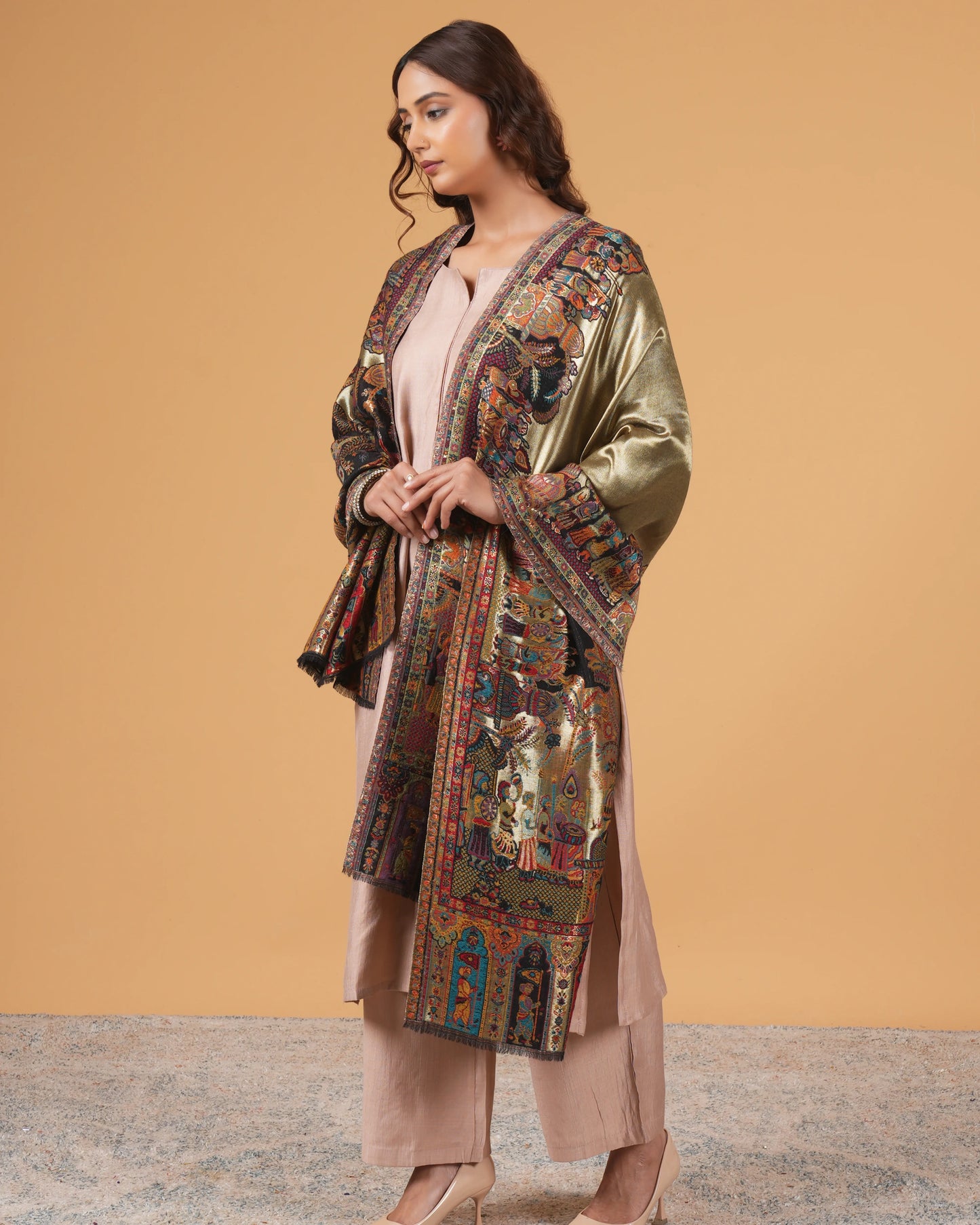 Zari Woolen Shawl