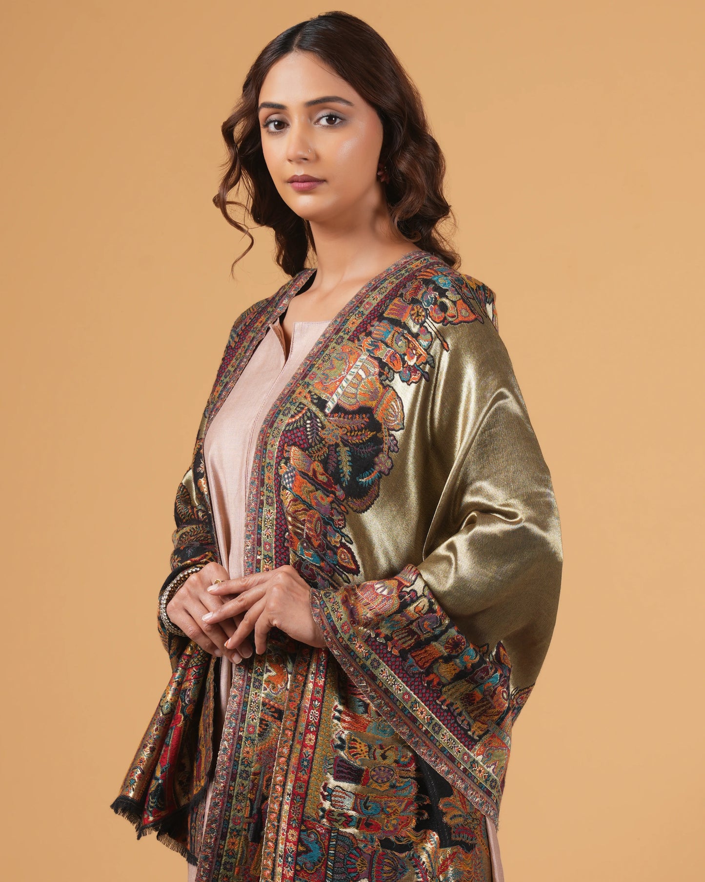 Zari Woolen Shawl