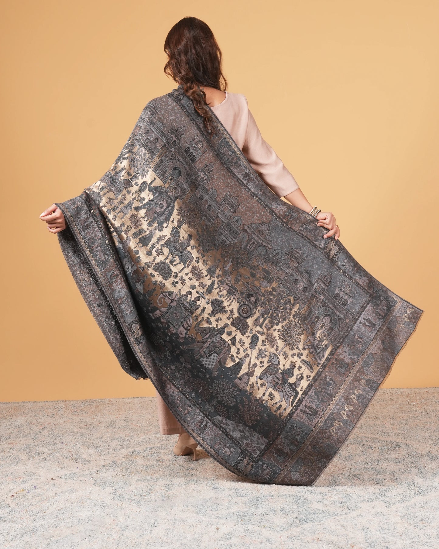 Zari Woolen Shawl