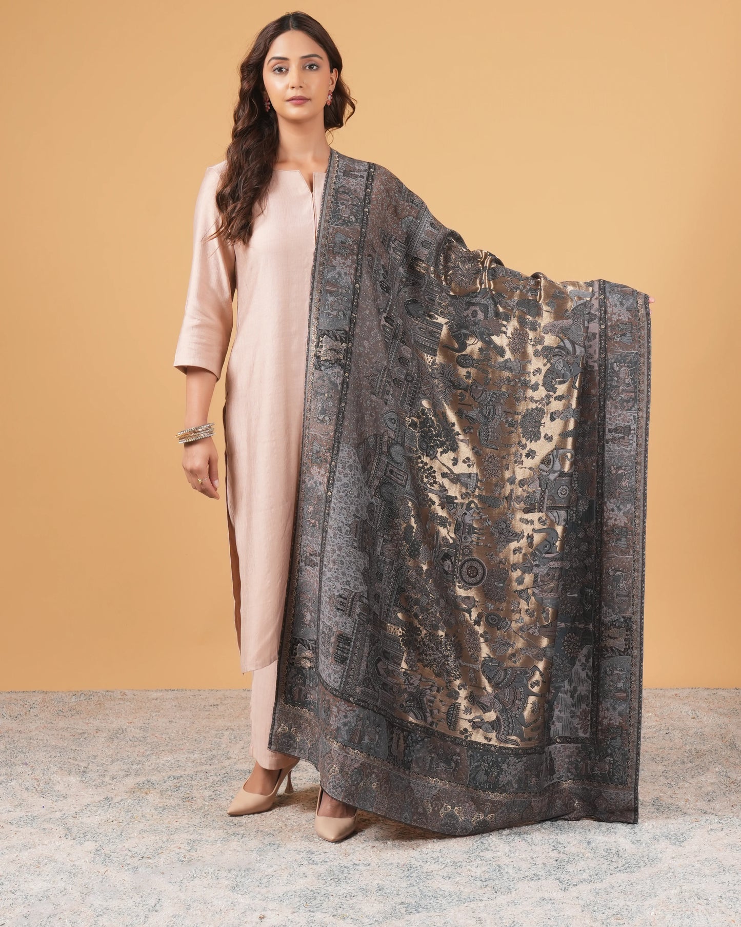 Zari Woolen Shawl