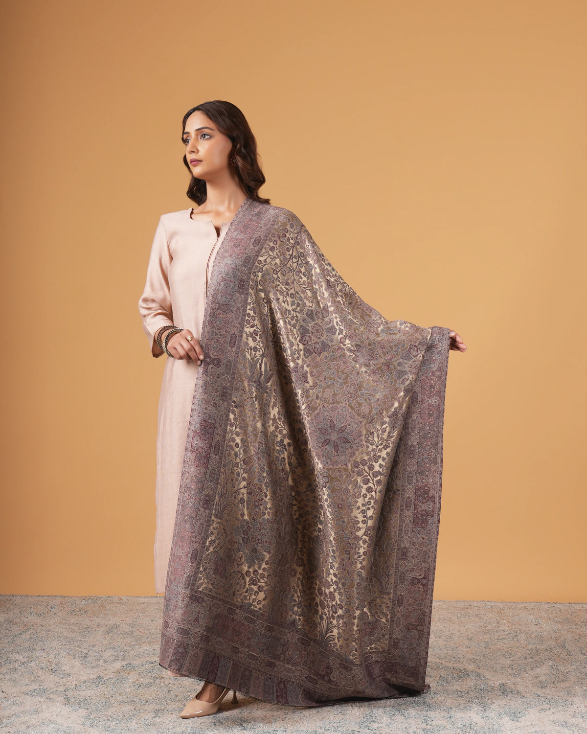 Zari Woolen Shawl