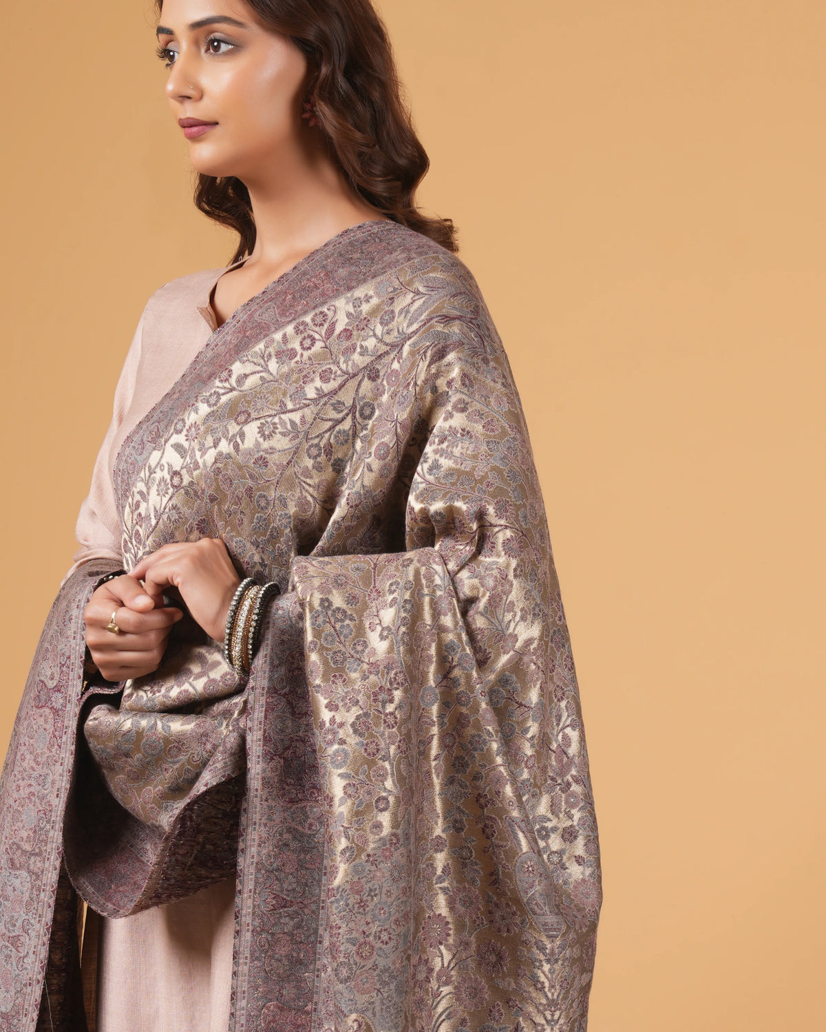 Zari Woolen Shawl
