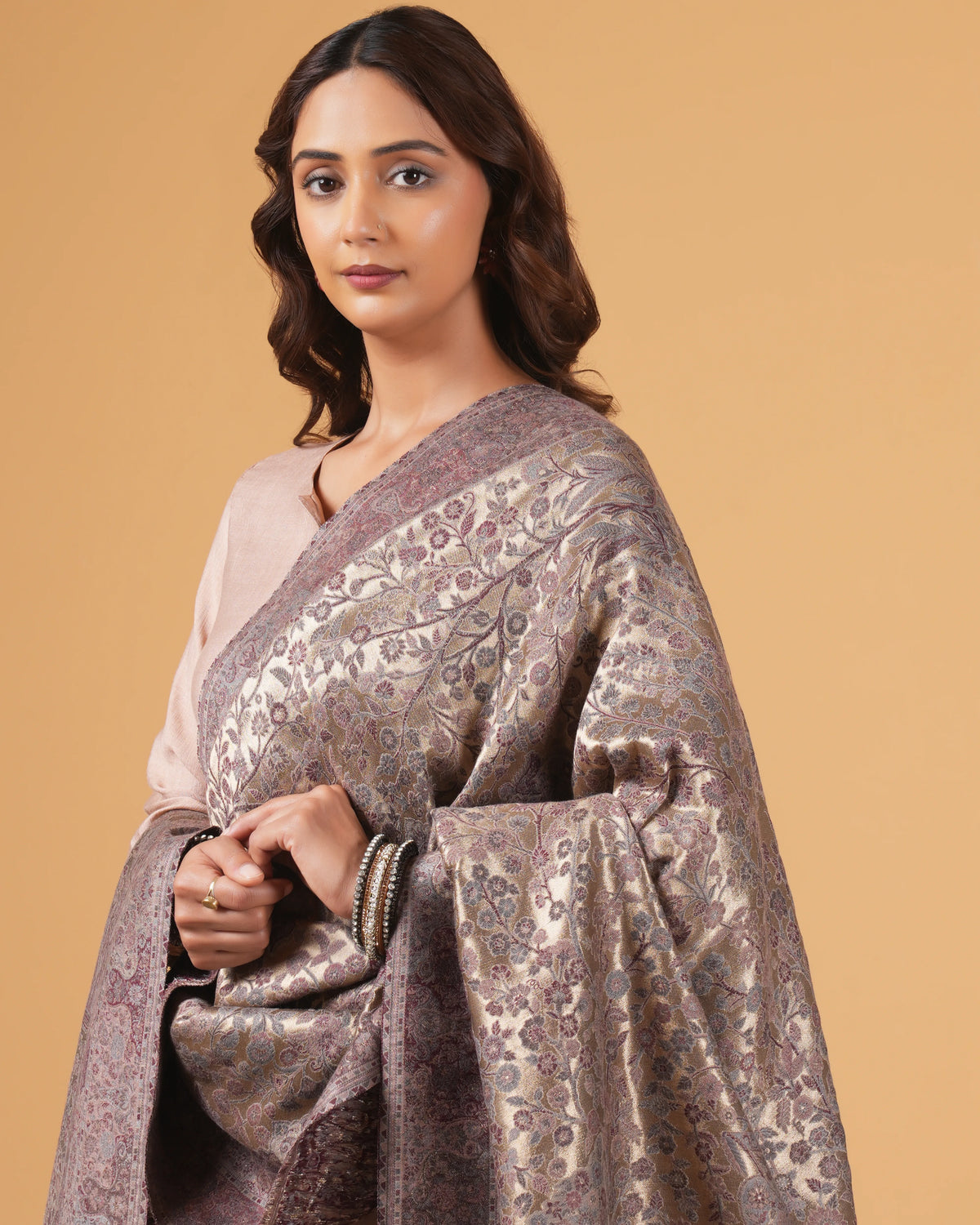 Zari Woolen Shawl