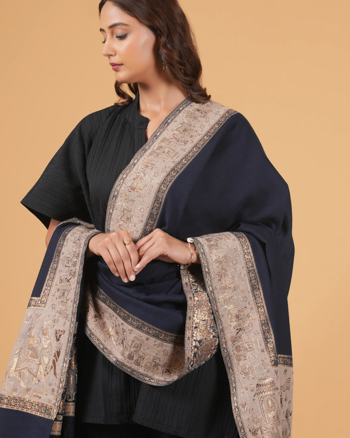 Zari Woolen Shawl