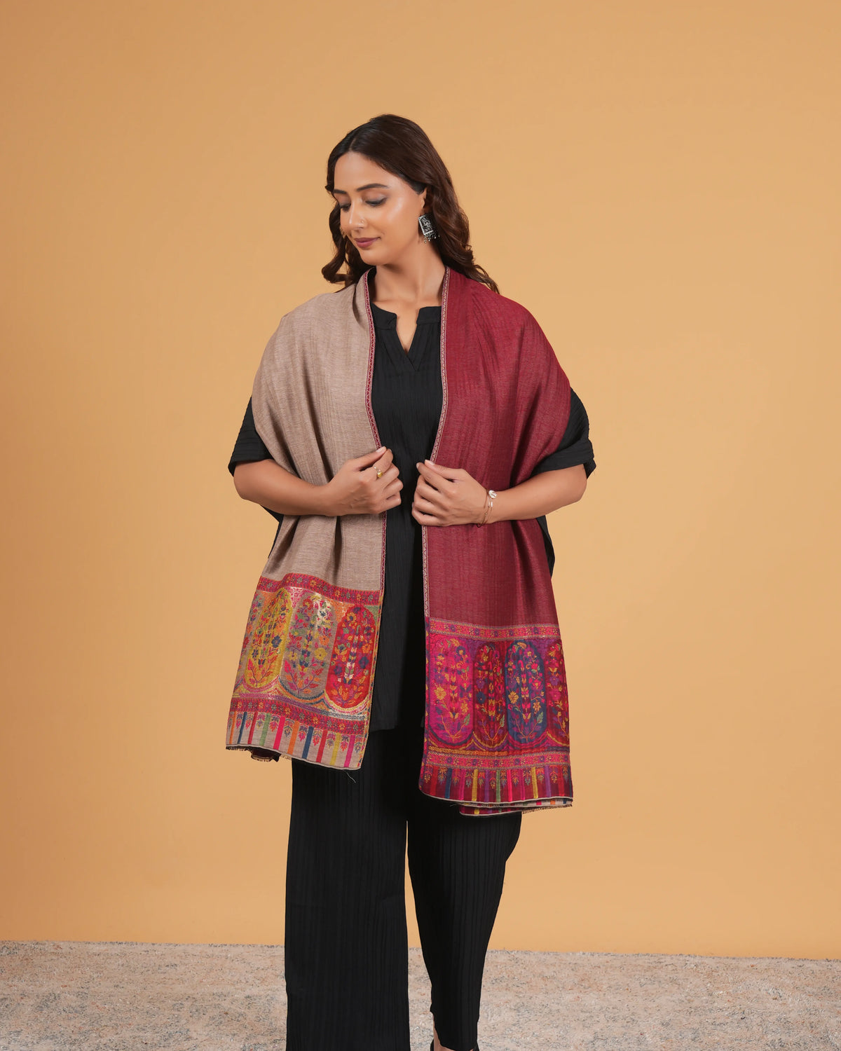 Reversible Woolen Shawl