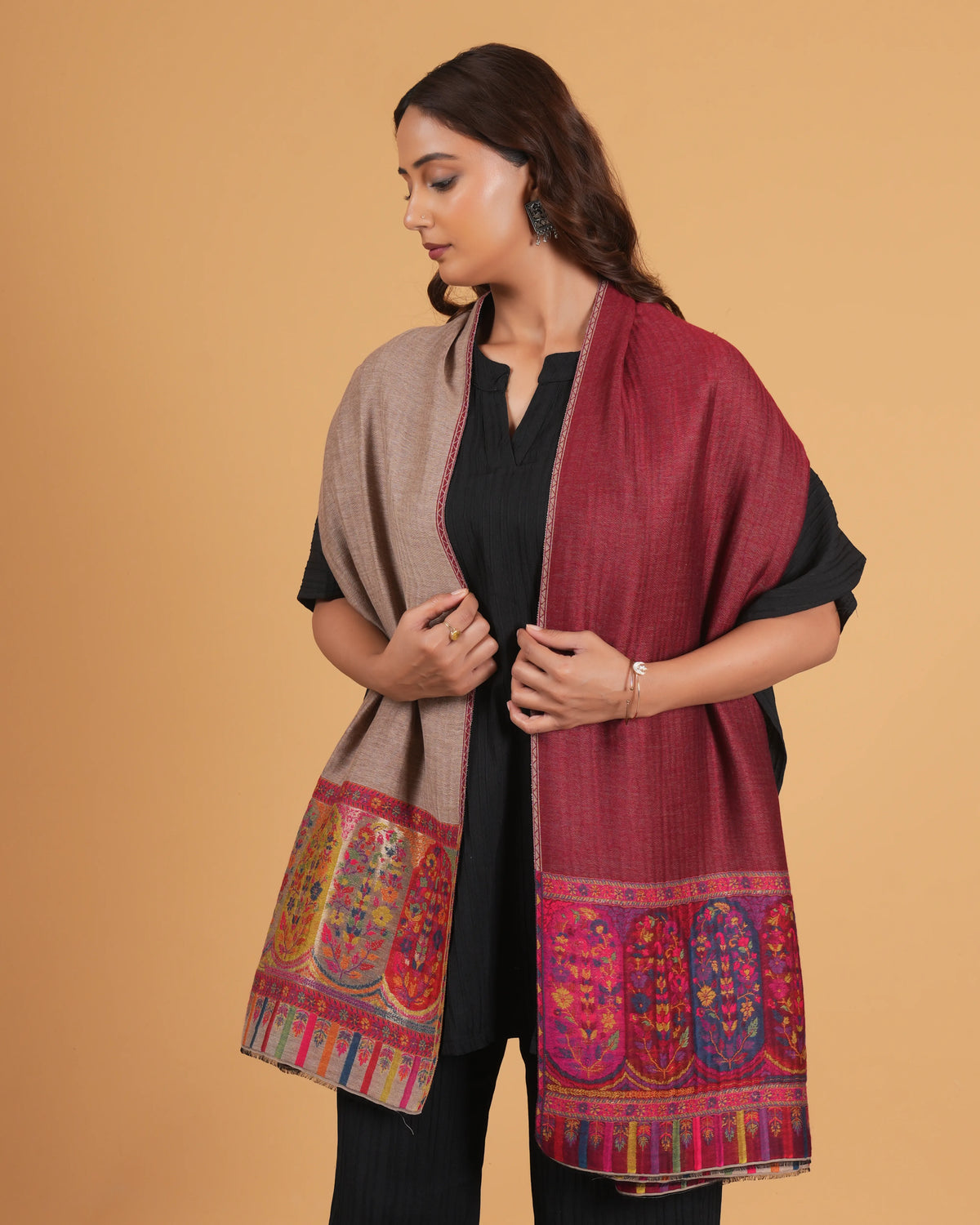 Reversible Woolen Shawl