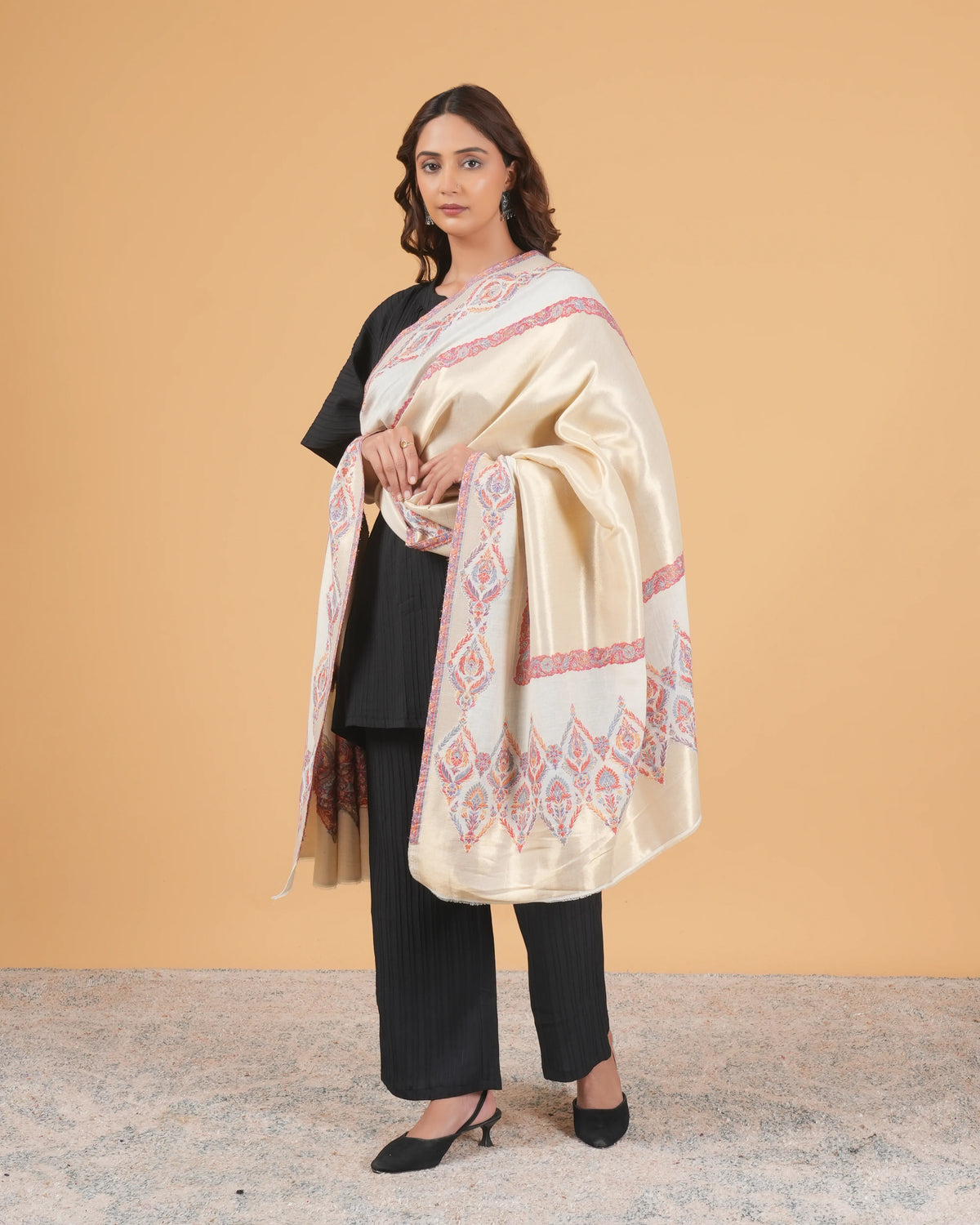 Zari Woolen Shawl