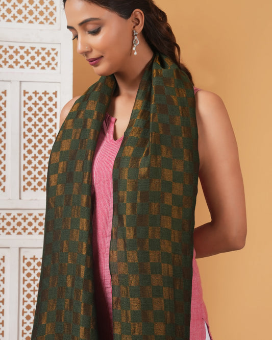 Check Woolen Stole